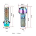 thumbnail image 3 of 18mm M5 M6 Bicycle Stem Screws Fixing Screw Bike Screw Repair Tools Mountain Tool Stem Bicycle Components C, 3 of 4