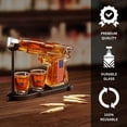 thumbnail image 3 of Set de decantadores de whisky The Wine Savant con bandera estadounidense, 3 of 8