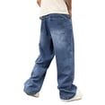thumbnail image 2 of COLORWINGS Men’s Baggy Wishkar Light Wash Denim Jeans – Relaxed Fit Casual Wear Pants, 2 of 5