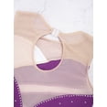 thumbnail image 5 of Zaldita Kids Girls Shiny Rhinestone Sleeveless Figure Ice Roller Skating Dress Gymnastic Tutu Skirted Purple 10, 5 of 7