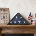 thumbnail image 5 of Wooden Flag Storage Box, Triangular Display Case for Folded Flag, Solid Wood Wall Mount Shadow Box with Clear Panel, Patriotic Veterans Day Memorial Decor for Living Room Office Mantel, Black, 5 of 6
