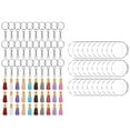 thumbnail image 4 of 90pcs Keyring Metal DIY Decoration Acrylic Key Metal Key Ring Disc Hand Craft Jump Ring Leather Tassel Set Tassel Color Random, 4 of 8
