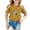Gold, variant on OOOUM Little Girls Short Sleeve T-Shirt Regular Crewneck Glitter Print Tops Modest Fashionable Summer Tees Gold 6-7 Years