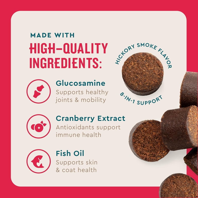 Vet IQ 8-in-1 Multifunctional Soft Chews for Dogs, 60 Count photo 5