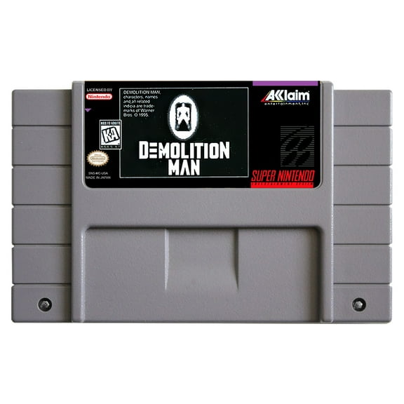 SNES Games Cartridge Demolition Man