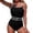 X1 Black, variant on Womens Tummy Control Bathing Suits Slim Fit Ruffle Swimsuit 1 Piece Lace Swimwear,Color:BU1,Size:M