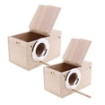 thumbnail image 1 of De 2 Cajas De De Maciza / Cajas De Nidificación Para s, Pájaros De Amor,, 1 of 9