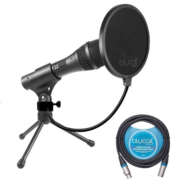 Audio Technica AT2005USB Dynamic Cardioid Microphone with USB/XLR