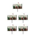 thumbnail image 3 of Wweixi Standard Size Double Recliner Couch Cover Easy To Vivid Print Cloth Christmas Deer Pattern Mailbox Sleeve YTYH2309040 5Set, 3 of 6