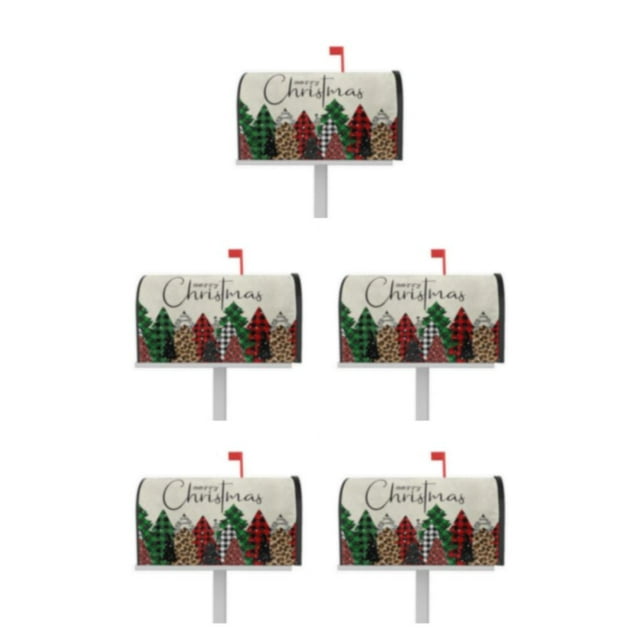 tssuouriy Mailbox Christmas Deer Pattern Sleeve For Festive Touch Bright And Warm YTYH2309040 5Set