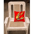 thumbnail image 2 of Carolines Treasures MW1146PW1414 Crawfish Move Over Canvas Fabric Decorative Pillow, 2 of 4