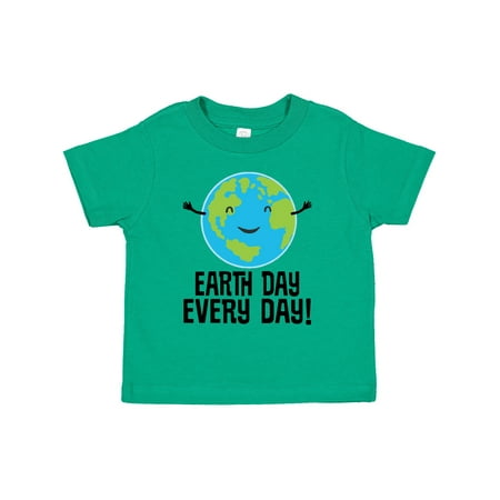 

Inktastic Earth Day Every Day Planet Gift Toddler Boy or Toddler Girl T-Shirt