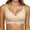 Beige, variant on Beige Soft Stretch Underwear Yoga Bras for Women No Padding With Adjustable Back Hooks V-Neck Basic Wireless Racerback Bra Low Support Workout Sports Bra