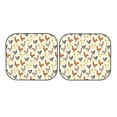 thumbnail image 3 of Uemuo Funny Chicken Printed 2 PCS Car Windshield Sun Shade, Auto Sun Heat and UV Rays Blocker, Foldable Automotive Front Window Sunshade Protector, 3 of 7