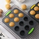thumbnail image 5 of Small Cupcake Silicone Muffin Pan 12 Round Holes Non Stick Baking Tray, 5 of 9