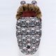 thumbnail image 1 of Saco de dormir para bebé acolchado con terciopelo y cuello de piel, edredón cálido de invierno a prueba de patadas, edredón europeo y americano, 1 of 5
