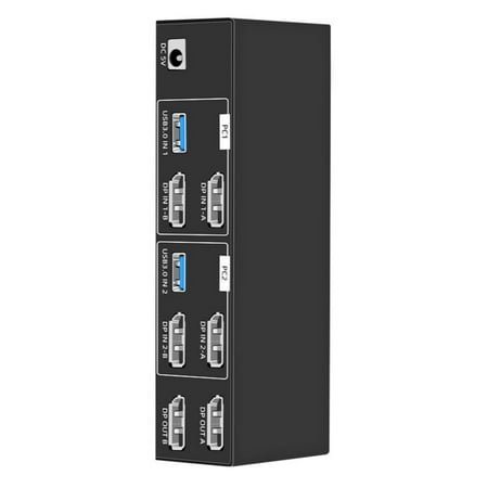 BQBQERT High Resolution 8K 4K120Hz KVM Switches for MultiTasking and Gaming For Seamlessly Computer Sharing