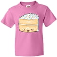 thumbnail image 3 of Inktastic Cute Smiling Cake with Confetti Sprinkles Youth T-Shirt, 3 of 5