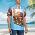 thumbnail image 5 of Fotbe Trip To London Hawaiian Shirt For Men Unisex Summer Beach Casual Short Sleeve Cotton Linen Button Down Shirts-Small, 5 of 9