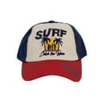 thumbnail image 2 of Gravity Threads Surf Catch the Wave Adjustable Baseball Hat, Red/Blue, 2 of 4