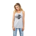 thumbnail image 2 of Thread Tank Barrel Mug Sketch Women's Sleeveless Flowy Racerback Tank Top Sport Grey Medium, 2 of 5
