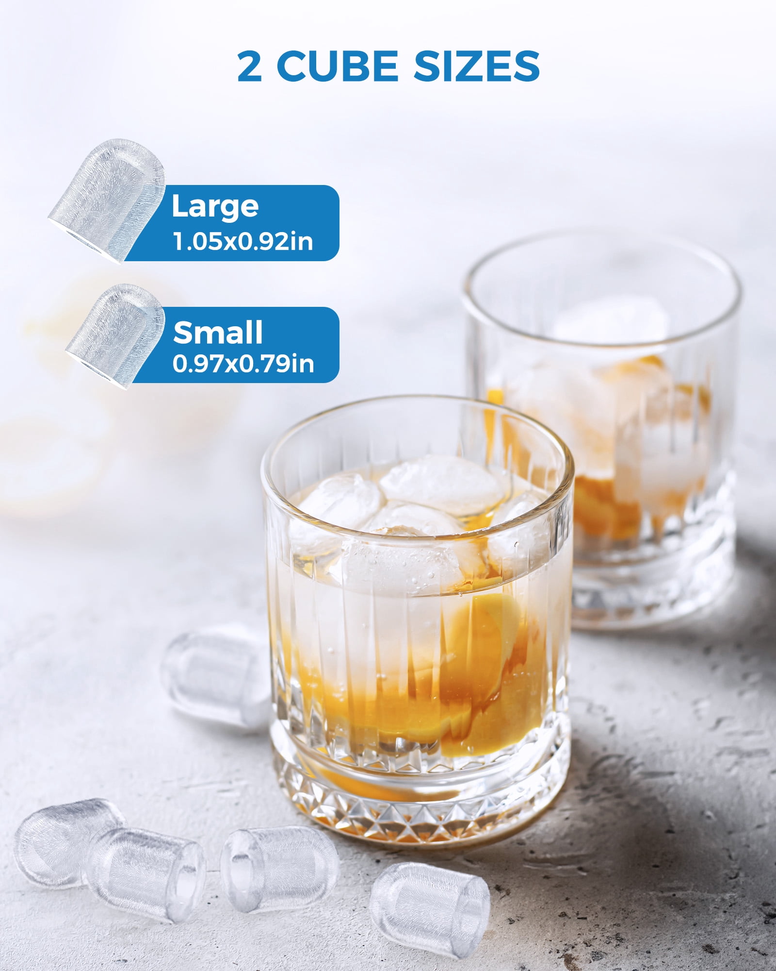 CRZOE Ice Maker Machine For Countertop, Portable Ice Maker Machine With Handel, Self-Cleaning Ice Maker, 26Lbs/24H, 9 Ice Cubes Ready In 8 Mins, For Home/Office/Kitchen