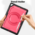 thumbnail image 5 of Tablet Case for Apple iPad 7th/8th/9th Generation 10.2-in Shockproof Rugged Cover with Rotating Stand & Pencil Holder, 5 of 8