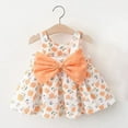 thumbnail image 4 of YunPes Girls Bow Suspender Dress Baby Girl Printed Bow Dress Fashion Cute Sweet Comfortable Solid Dresses for Little Girls, 4 of 4