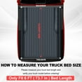 thumbnail image 2 of TOPRONE Hard Tri-Fold Tonneau Cover Fits 2016-2024 Tacoma with 6ft (73.7in) Truck Bed w/ track system | On Top |, 2 of 10
