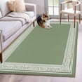 thumbnail image 2 of Cameo Brown Greek Key Large Area Rugs for Bedroom Living Room, Soft Non Slip Carpet Bedside Rug, Geometric Greece Ancient Farmhouse Geo Rectangular Floor Cover Kitchen Accent Rug 4'x6' for Office, 2 of 9