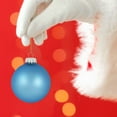 thumbnail image 5 of Glass Christmas Tree Ornaments - 67mm / 2.63" [8 Pieces] Designer Balls from Christmas By Krebs Seamless Hanging Holiday Decor (Velvet Alpine Blue), 5 of 5