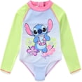 thumbnail image 1 of Disney Lilo & Stitch - Traje de baño de una pieza con protección UPF 50+ de una pieza para niñas y niños grandes, 1 of 4