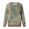 thumbnail image 4 of Ketyyh-chn99 Plus Size Tops Printed Crew Neck Long Sleeves Shirt with Pocket AG,L, 4 of 4