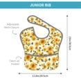 thumbnail image 4 of Kdxio Classical Cute Sunflower Bibs For Babies, Baby Bibs for Eating, Toddler Bibs, Waterproof Bibs, Feeding Bibs, for Toddlers, Boys, Girls, 4 of 8