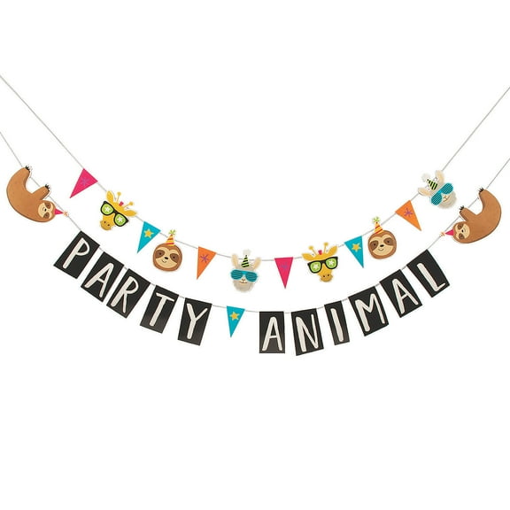 Party Animal Garland - Party Decor - 2 Pieces