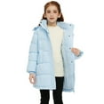 thumbnail image 3 of ZSHOW Girls' Recycled Jacket Waterproof Winter Coat Insulated Snow Jacket with Hood Light Blue 6/7, 3 of 9