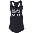 thumbnail image 1 of The Ocean Made Me Salty Racerback Tank, 1 of 2