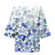 thumbnail image 5 of ICHUANYI Clearance Women Printing Three-quarter Sleeve Round Neck Pullover Tops Shirts Blouse(Light Blue, M) ICHUANYI WER2023080910101, 5 of 5