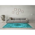 thumbnail image 3 of Ahgly Company Indoor Rectangle Oriental Light Blue Industrial Area Rugs, 5' x 7', 3 of 4