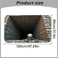 thumbnail image 2 of Clearance Halloween 3D Illusion Rug, Skeleton Optical Illusion Mat, 31.5 x 47.2 Inch Polyester Entryway Door Mat, Low Profile Spooky Floor Carpet for Dorm Bathroom Bedroom Party Decor, 2 of 8