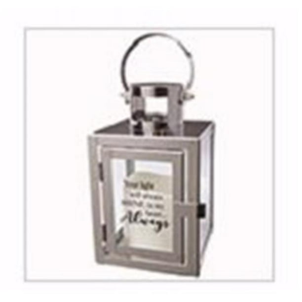 Carson Home Accents 181965 Heart Always with LED Candle & Timer Lantern