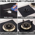 thumbnail image 3 of 8 PCS Fundas para Quemadores de Estufa - Protectores de Estufa de Gas de Doble Grosor Cojines Anti-Aceite Reutilizables Liner de Limpieza Rápida para Cocinar Estufas de Gas, 3 of 4