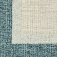 thumbnail image 2 of Surya Elena 96x120" Hand Tufted Rectangle Modern Wool Rug in Teal Blue/Cream, 2 of 6
