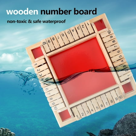 Drinking Game Dice Yosoo Educational Wooden Number Board Family Traditional Game Drinking Dice Toy, Wooden Number Board, Educational Wooden Toy ()