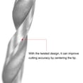 thumbnail image 4 of Uxcell 10Pack 3.45mm HSS(High Speed Steel) W6542 Drill Bits, Fully Ground Jobber 74mm Length Drill Bit, 4 of 5