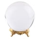 thumbnail image 1 of Nimomo Bola de Cristal - Bola de Cristal de la decoración del Arte de la decoración del Accesorio de la fotografía de Cristal K9 de 100 mm (4 Estilos Opcionales)(金色金属底座), 1 of 5