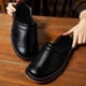 thumbnail image 1 of Men Indoor Home Style Flat High-quality Unisex Leather Slippers, 1 of 5
