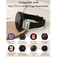 thumbnail image 4 of TOYOUTHS Leather Bands Compatible with Samsung Galaxy Watch 7/6/5/4 40mm 44mm/Watch 6 Classic 43mm 47mm/Watch 5 Pro 45mm Band, 20mm Slim Thin Dressy Leather Strap with C-Shape Metal Buckle for Women, 4 of 6