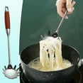 thumbnail image 6 of Stainless Steel Pasta Spoon with Comfort Grip Handle, Large 36cm Serving Ladle, Non-slip Teeth & Quick Draining Holes for Easy Cooking & Dishwasher Safe, Ideal for Home Chefs & Pasta Lovers, 6 of 9