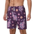 thumbnail image 2 of Balery Snake And Flower Mens Swim Trunks Swim Shorts for Men Quick Dry Inseam Beach Shorts with Compression Liner Pocket-XX-Large, 2 of 9